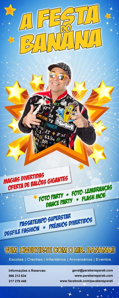 Festa do Banana - A festa preferida dos aniversariantes em Portugal