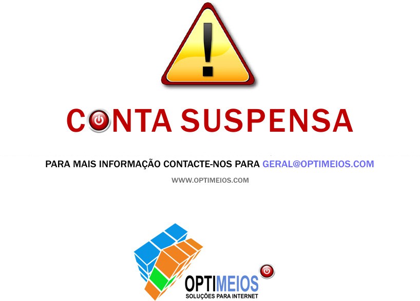 Conta Suspensa pela Optimeios